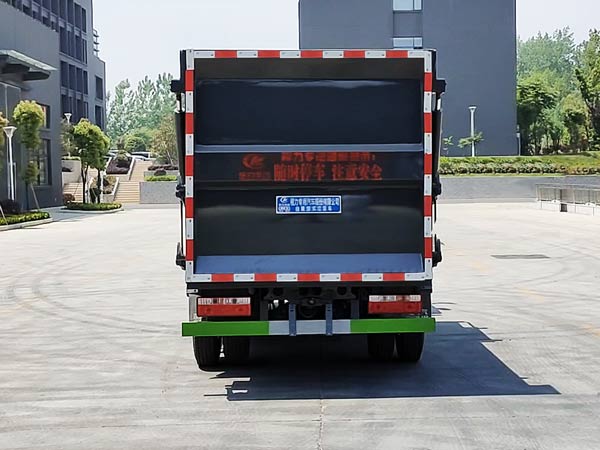 程力威牌CLW5070ZZZH6型自裝卸式垃圾車(chē)-后部照片